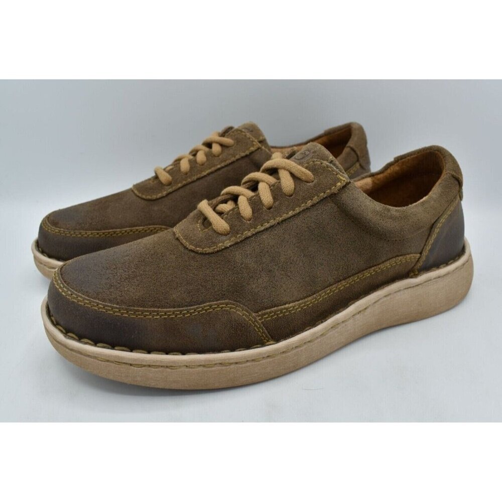 Born Dustin Casual Shoes Mens Size 9 Taupe NEW Distressed Leather Sneaker